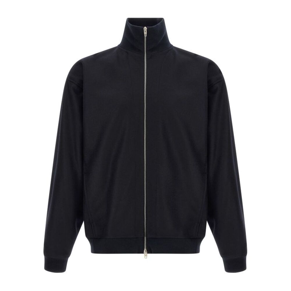 Jil Sander Blue Wool Full-Length Men's Jacket